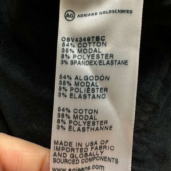 NWOT AG Adriano Goldschmied Black Quincy Velvet Biker‎ Moto Jacket Size S - Picture 7 of 7